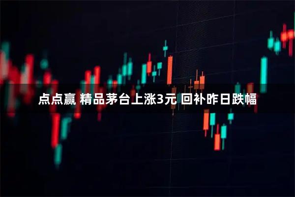 点点赢 精品茅台上涨3元 回补昨日跌幅